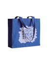 SHOPPER IN COTONE COLOR CON SOFFIETTO stampata