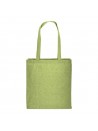 SHOPPER IN COTONE RICICLATO CON SOFFIETTO stampata