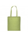 SHOPPER IN COTONE RICICLATO CON SOFFIETTO stampata