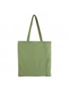 SHOPPER IN COTONE RICICLATO CON SOFFIETTO stampata