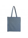 SHOPPER IN COTONE RICICLATO CON SOFFIETTO stampata