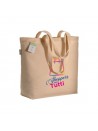 Shopper in cotone organico riutilizzabile con stampa digitale full color
