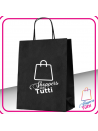 Shopper colorata 1 Colore Manico a Cordino stampata