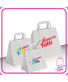 SHOPPER BIANCA TAKE AWAY stampata