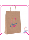 Shopper Avana in Carta con Manico Ritorto full color stampata