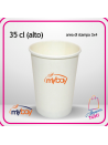 Bicchiere in Cartoncino Bianco 35 cl alto – Personalizzato 1