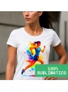 Maglietta donna personalizzata stampa sublimatica full color