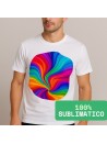 Maglietta uomo personalizzata stampa sublimatica full color