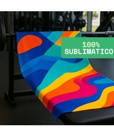 Asciugamano palestra 50x100 cm personalizzato in spugna full