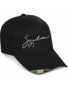 Cappellino con tricolore ricamato personalizzato