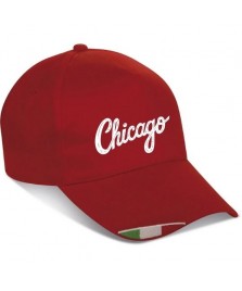 Cappellino con tricolore ricamato personalizzato