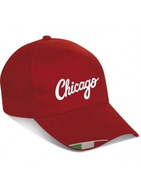 Cappellino con tricolore ricamato personalizzato