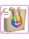 Shopper in cotone con base a soffietto 135gr personalizzata