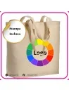 Shopper in cotone organico 135gr personalizzata full color
