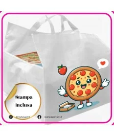 Pizza Bag in TNT 90gr personalizzata full color