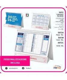 Calendario da Tavolo r Personalizzato – 13 fogli spiralato