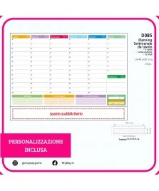 Planning da Tavolo Personalizzato – 4 colori stampata