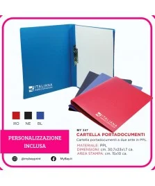 Cartella portadocumenti A4 in PPL – Serigrafia 1 colore stampata