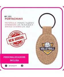Portachiavi in sughero – Stampa full color stampata