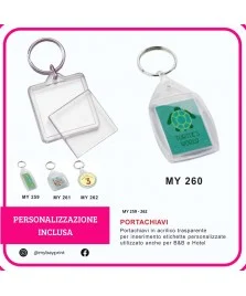 copy of Portachiavi con portagettoni in plastica stampata