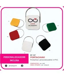 copy of Portachiavi in acrilico trasparente stampata