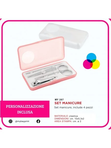 Set Manicure personalizzato - full color stampata