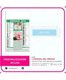 Calendario "I Consigli del Medico" stampata