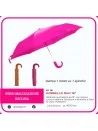 ombrello mini 18 pollici con stampa serigrafica 1 colore su spicchio