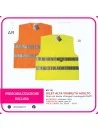 Gilet alta visibilità adulto personalizzato stampata