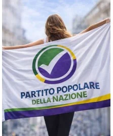 Bandiera elettorale 70x100 in tessuto nautico stampata in