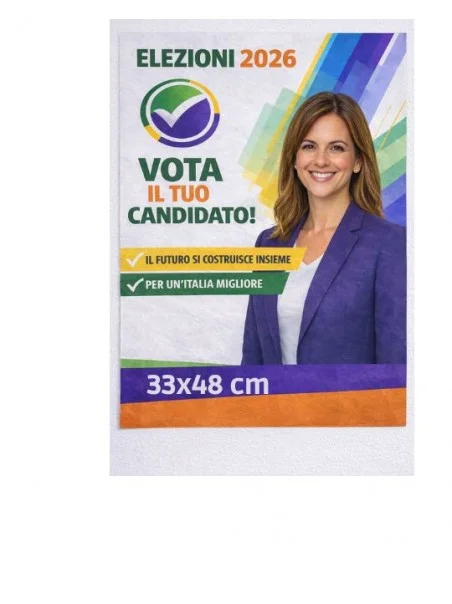 Locandina elettorale stampata