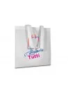 Shopper in TNT bianca 80gr termosaldata con manici lunghi personalizzata full color
