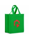 Shopper in TNT color 80gr con manici lunghi e soffietto stampata