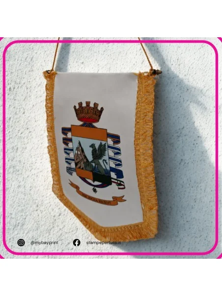 Gagliardetto pentagonale 15x25 cm