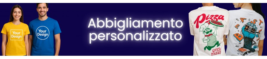 Abbigliamento personalizzato – T-shirt, felpe, polo e cappellini