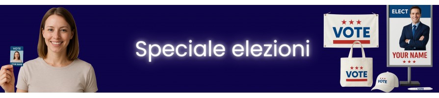 Materiale elettorale personalizzato – Stampa e accessori per campagne