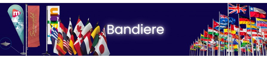 Bandiere personalizzate – Goccia, rettangolari e banner verticali